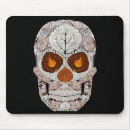 Aspen Leaf Skull 11 Mousepad