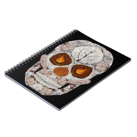 Aspen Leaf Skull 11 Notizblock (Linke Seite)