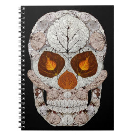 Aspen Leaf Skull 11 Notizblock