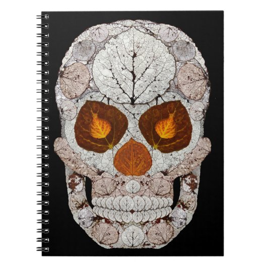 Aspen Leaf Skull 11 Notizblock (Vorderseite)