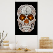 Aspen Leaf Skull 11 Poster (Küche)
