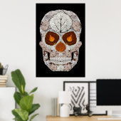Aspen Leaf Skull 11 Poster (Heimbüro)