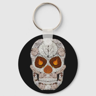 Aspen Leaf Skull 11 Schlüsselanhänger