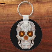 Aspen Leaf Skull 11 Schlüsselanhänger (Vorderseite)