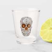 Aspen Leaf Skull 11 Schnapsglas (Vorderseite)