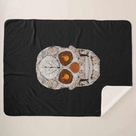 Aspen Leaf Skull 11 Sherpadecke (Vorderseite (Horizontal))