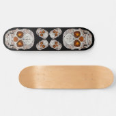 Aspen Leaf Skull 11 Skateboard (Horizontal)