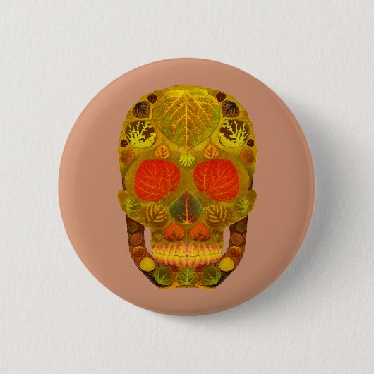 Aspen Leaf Skull 12 Button (Vorderseite)