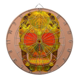 Aspen Leaf Skull 12 Dartscheibe