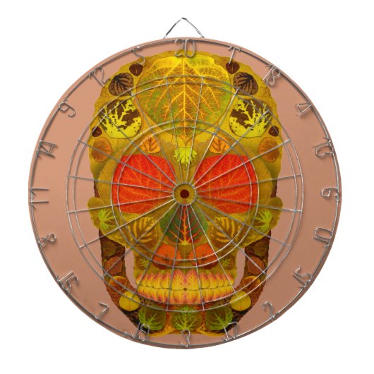 Aspen Leaf Skull 12 Dartscheibe (vorne)