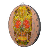 Aspen Leaf Skull 12 Dartscheibe (Vorderseite rechts)