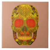 Aspen Leaf Skull 12 Fliese (Vorderseite)