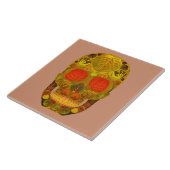 Aspen Leaf Skull 12 Fliese (Seite)