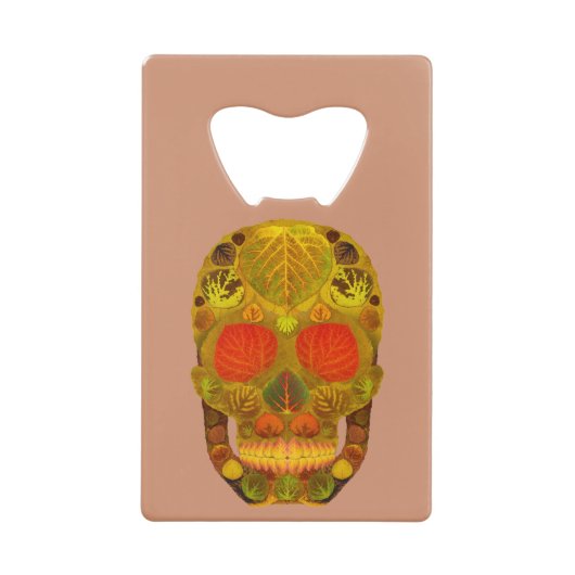 Aspen Leaf Skull 12 Geldbeutel Flaschenöffner (Vorderseite)