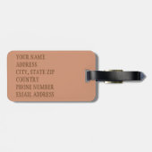 Aspen Leaf Skull 12 Gepäckanhänger (Rückseite horizontal)