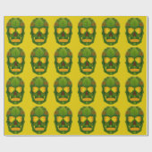 Aspen Leaf Skull 12 Geschenkpapier (Flach)