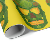 Aspen Leaf Skull 12 Geschenkpapier (Rolleneckpunkt)