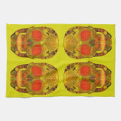 Aspen Leaf Skull 12 Geschirrtuch (Horizontal)