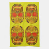 Aspen Leaf Skull 12 Geschirrtuch (Vertikal)