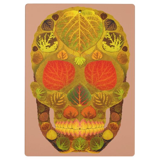 Aspen Leaf Skull 12 Klemmbrett (Rückseite)