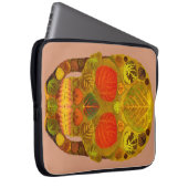 Aspen Leaf Skull 12 Laptopschutzhülle (Vorne Rechts)