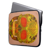 Aspen Leaf Skull 12 Laptopschutzhülle (Vorderseite Links)