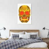 Aspen Leaf Skull 12 Leinwanddruck (Insitu (Schlafzimmer))