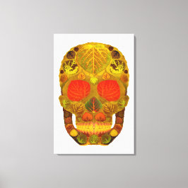 Aspen Leaf Skull 12 Leinwanddruck