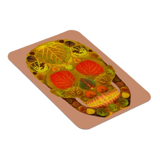 Aspen Leaf Skull 12 Magnet (Rechte Seite)