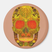 Aspen Leaf Skull 12 Magnet (Vorne)