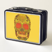 Aspen Leaf Skull 12 Metall Brotdose (Rückseite)