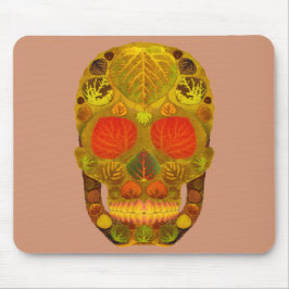 Aspen Leaf Skull 12 Mousepad