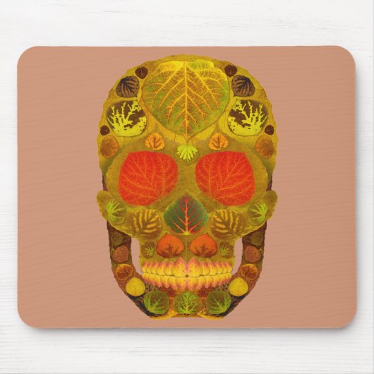 Aspen Leaf Skull 12 Mousepad (Vorne)