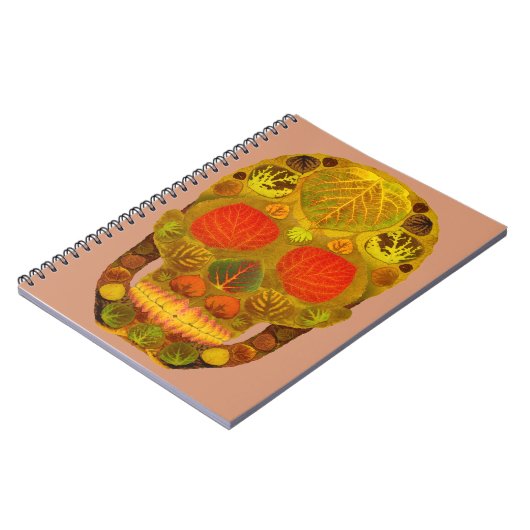 Aspen Leaf Skull 12 Notizblock (Linke Seite)