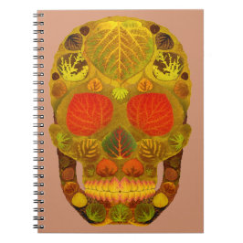 Aspen Leaf Skull 12 Notizblock