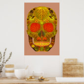 Aspen Leaf Skull 12 Poster (Küche)