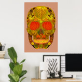 Aspen Leaf Skull 12 Poster (Heimbüro)