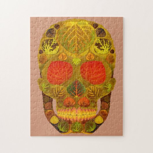 Aspen Leaf Skull 12 Puzzle (Vertikal)