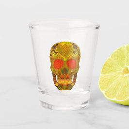 Aspen Leaf Skull 12 Schnapsglas
