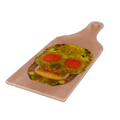 Aspen Leaf Skull 12 Schneidebrett (Ecke)