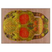 Aspen Leaf Skull 12 Schneidebrett (Vorderseite)