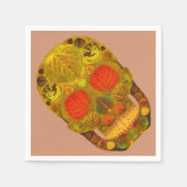 Aspen Leaf Skull 12 Serviette (Vorderseite)