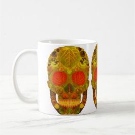 Aspen Leaf Skull 12 Tasse
