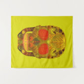 Aspen Leaf Skull 12 Wandteppich (Vorderseite (Horizontal))