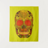 Aspen Leaf Skull 12 Wandteppich (Vorderseite)