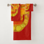 Aspen Leaf Skull 13 Badhandtuch Set (Insitu)