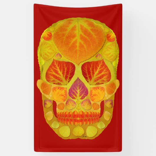 Aspen Leaf Skull 13 Banner (Vertikal)