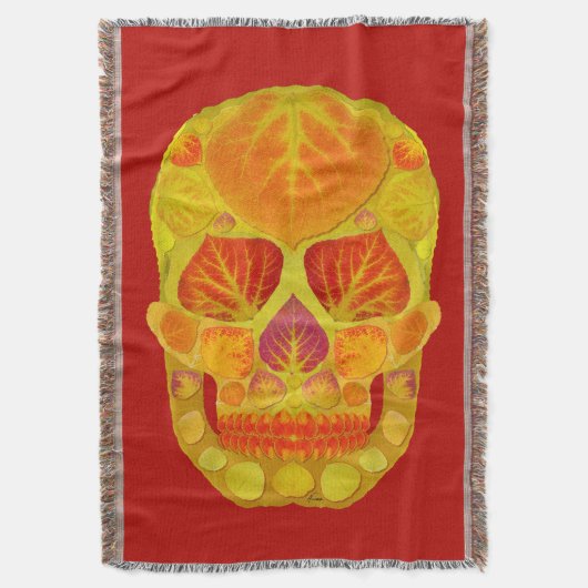 Aspen Leaf Skull 13 Decke (Vorderseite Vertikal)