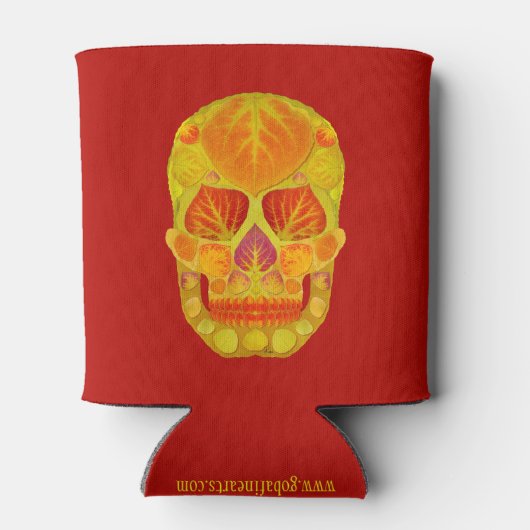Aspen Leaf Skull 13 Dosenkühler (Rückseite)