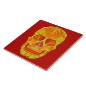 Aspen Leaf Skull 13 Fliese (Seite)